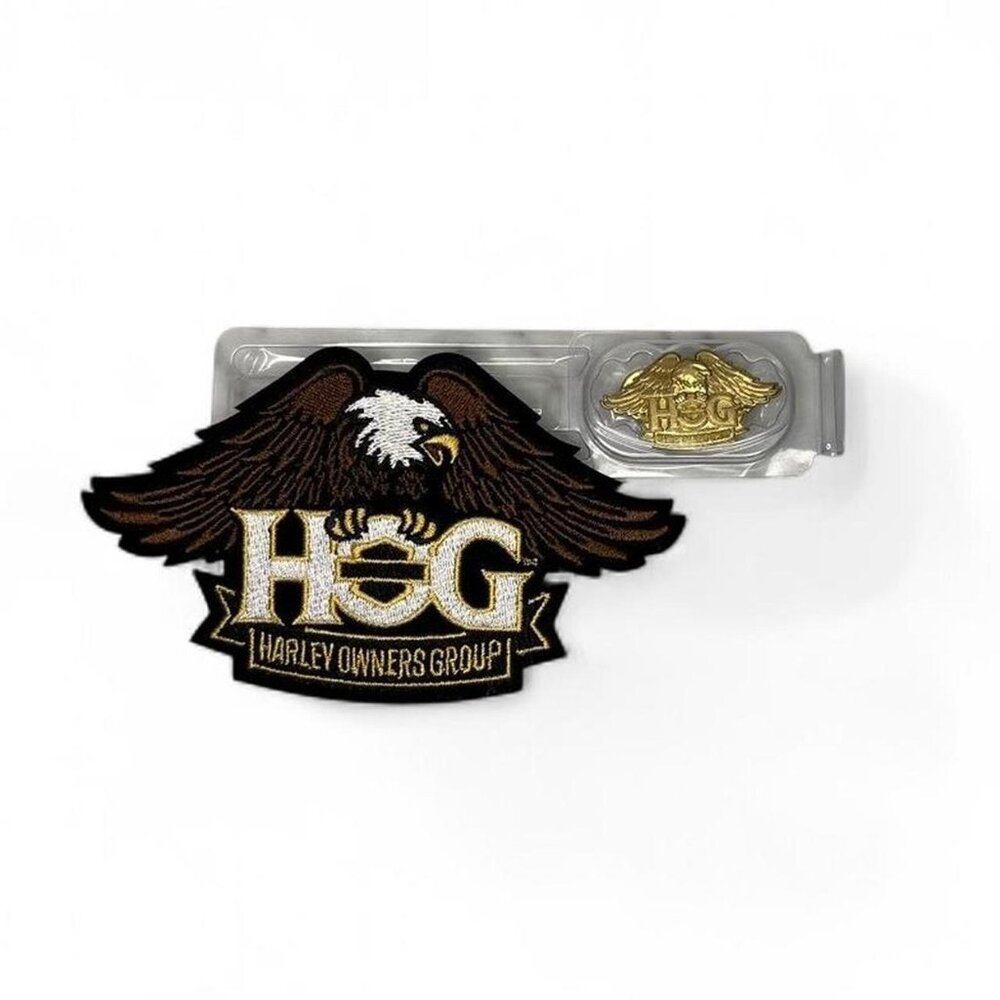 Harley Owners Group Eagle Patch and Pin